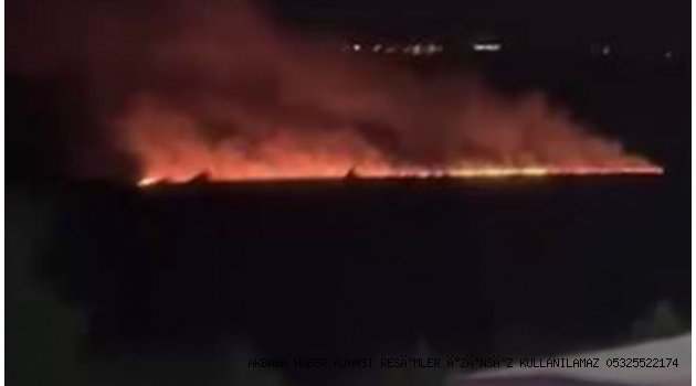 HEVSEL BAHÇELERİNDE KORKUTAN YANGIN